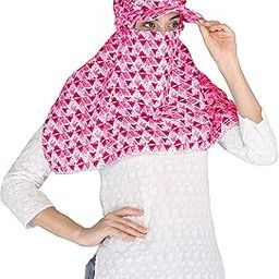 Scarf Face Cover Cap Mask Sun Protection Head Hair Face Wrap Bandana Stole For Girls and Women-29