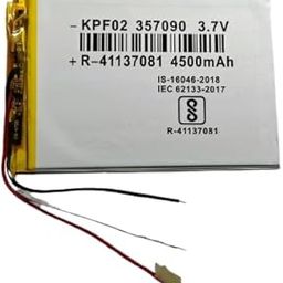 KP Original FO2-357090 3Pin Wire 3.7v 4500mAh 3 Wire Rechargeable Battery for DVD, Tablet, MP3 Player, 4500 mah-89