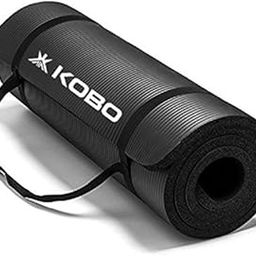 Kobo NBR Athletica Yoga Mat- Multi-use Thick Exercise Mat, Non-Slip and Anti-Tear. Great for Hot Yoga and The Gym, Home Workout, Pilates, Physio and Camping. Includes Carrying Strap.-picture-12