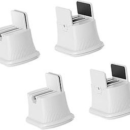 ATORSE 4Pcs Bed Risers Space Saving with Wheels Lifts Risers for Couch Cabinet Desk|Home & Garden-image-6