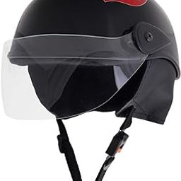 Sage Square Polycarbonate Shell Aero Half Helmet (Glossy Black , Large)-image-4