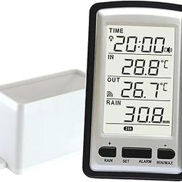 CALANDIS™ Rain Gauge in/Outdoor Plastic Plastic Tabletop Practical Wireless Rain Gauge | Rain Gauges | Garden Dacor | Yard, Garden & Outdoor Living-image-26