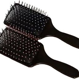 premium 2 Pc Professional Paddle Flat Hair Brush Comb With Soft Bristles-picture-14