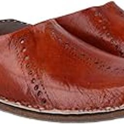 Men Boy Rajasthani Jaipuri Handmade Lightweight Ethnic Mojri Chappal Casual Shoes Tan-image-35