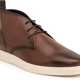 Genuine Leather Chukka Boots with Ortho Footbed and Dual-Tone Finish-image-48