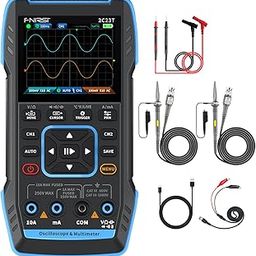 FNIRSI 2c23t Digital Oscilloscope Multimeter DDS Generator 3 in 1, 2 Channel, 10mhz Bandwidth, 50msa/s Sample Rate, 10000 Counts, Voltage, Current, Capacitor, Resistor, T-image-7