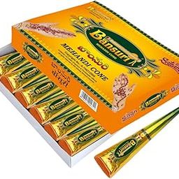 Bansuri Small Natural Mehandi Cone 30 GM (Pack of 12 pieces)-image-35
