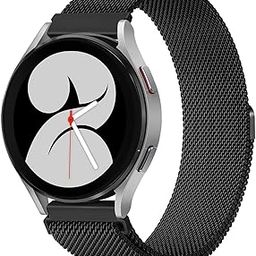 VEMIGON Stainless Steel Magnetic Strap Compatible with Samsung Galaxy Watch 7/6/5/4 40mm 44mm/ Watch5 pro 45mm/ Watch 3 41mm/ Classic 6 47mm 43mm/ Classic 4 46mm 42mm, 20mm Metal Replacement Band-24