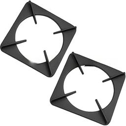 Cast Iron Gas Stove Grates, Square Shape, Heat Resistant, 10 cm x 10 cm, Set of 2, Black-image-87