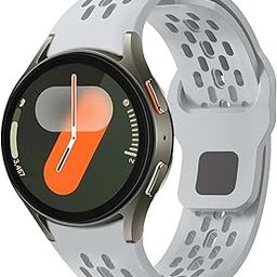 VEMIGON No Gap Silicone Sport Strap Compatiable with Samsung Galaxy Watch Band 7/6/5/4/FE 40mm 44mm/ Watch 6 Classic 47mm 43mm/ 4 Classic 46mm 42mm/ 5 pro 45mm (Watch Not Included)-image-44