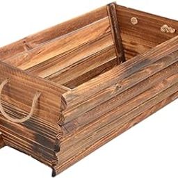 ATORSE Wood Planter Box Flower Pot Multifunctional Decorative Accessories Rectangle Size L-image-54