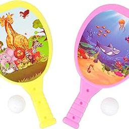 SNP Plastic Table Tennis Racket Set with 2 Rackets and 2 Balls-image-34