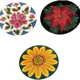 FABLOFT® 3pcs Latch Hook Rug Kit DIY Carpet Craft Decoration Rug Making Kit-picture-22