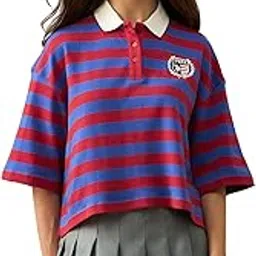 u.s. polo assn. Women Reglar Fit Horizontal Striped Polo Shirt (UWAW25PTS372_Yarn Dyed_S)-picture-5