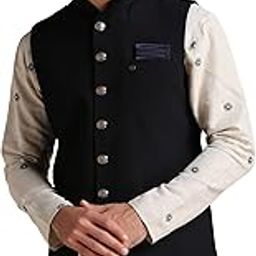 Men's Rayon Blend Textured Ethnic Jacket (1pc)-31