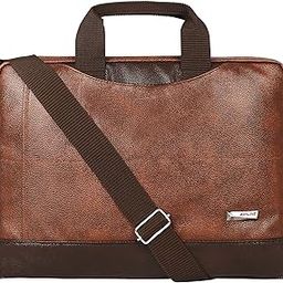 Zipline Office Synthetic Leather laptop bag for Men women, 15.6" compatible laptop Messenger Bags for Men & Women (1-Tan Bag)-image-31