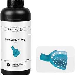 Kexcelled MOLEGRID Tray Resin Blue – High Strength Dental 3D Printing Resin | Precision Photopolymer for Dental Trays | Compatible with LCD/DLP Printers – 1KG Bottle (405nm)-image-11