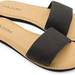 Women's Simple Synthetic Leather Strap Slide Sandal-image-5