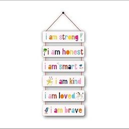 Crafty Adda Empowerment Wall Art Rustic Wooden Hanging for Home & Office Decor Inspirational Quote Sign for Strength & Motivation Perfect for Living Room, Bedroom, or Workspace | I am strong-image-41