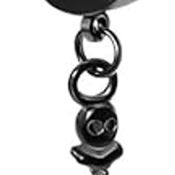 SKULL DAGGER BLACK - Pure Titanium Steel Ear Hoop Earrings for Men & Boys-image-86