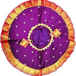 Traditional Wedding Oti Rumal | Purple with Gold Border | Decorative Bridal Gift Bag-image-53