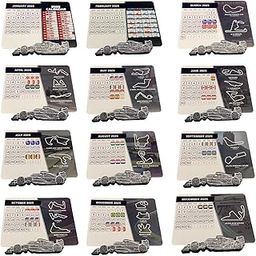 MERISHOPP Desk Calendar Stylish Ideal Gift F1 2025 Calendar For Home Shelf Living Room|Business & Industrial|Office|Office Supplies|Calendars & Planners|Calendars-image-43