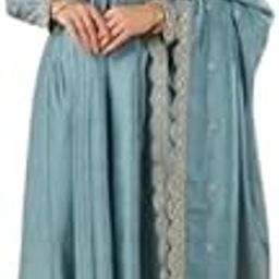 Women's Embroidered Anarkali and Pant with Dupatta Set DN-Muskan-image-48
