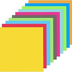 Lakeer Origami Paper, Bright Colours -21cm X 21cm, Pack of 100 Sheets, Square Origami Paper for Origami, Scrapbooking, Hobby Crafts, Project Work etc.-30