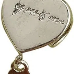 sahiba gems Stylish & Cool 925 Pure Sterling Silver Yours & Me Heart Charm Gifts for Him & Her Charm Fits For Bracelets/Anklets/Chains-picture-45
