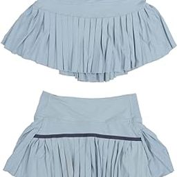 3nh Pleated Skirt, Prevent Deformation Sports Skirt Streamlined Concealed Pockets Breathable Stretchy for Exercise for Girls-image-38