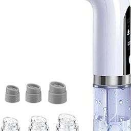 NexLev Multi-Function Blackhead Remover| Electric Derma suction Machine | Acne Pimple Pore Cleaner Vacuum Suction| Hydro Facial Cleanser Device for Nose & Skin Care| for Men and Women| Make up Remover | BR-01-36