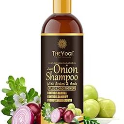 The Yogi Red Onion Shampoo for Hair Growth Hair fall Control & Dandruff Control with Conditioner, SLS and Paraben Free, Brahmi, Amla and 10 Natural Extracts & Herbs 200 ml-image-19