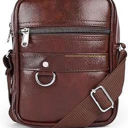 Unisex PU Leather Sling Bag || Side Bag || Travel Crossbody || Chest Bags || Passport Holder Sling Cash Bags || Travel, Office, Business Purpose with Adjustable Strap-image-50