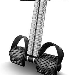 TQS Double Tummy Trimmer Stomach and Weight Loss Equipment Home Gym Fitness Jim Resistance Tube (Black)-image-126