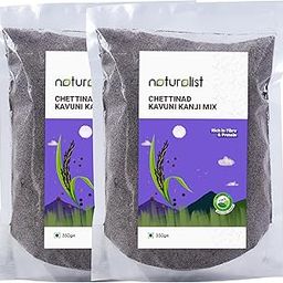 Naturalist 700 gm Chettinad Kavuni Kanji mix | Black Rice Porridge mix | 100% Natural | Chemical Free | Fibre and Protein Rich Healthy Meal - Pack of 2 (350g*2)-image-28