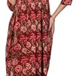 Women Rayon Stylish Core Printed Fit and Flare Dress-image-88