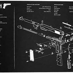 GunAlly 1911 Ultra Premium Gun Cleaning Mat Armorers Bench Mat Cleaning Mat 1911 with Diagram Universal Gun Cleaning Mat-picture-13