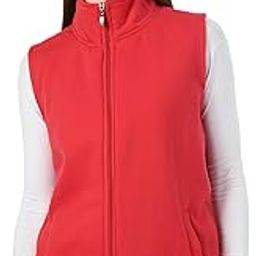 Women Solid Fleece Warm Zipper Open Sleeveless Jacket for Winters (Pack of 1)-image-9
