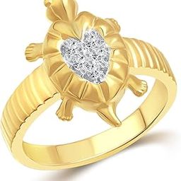 Glamour Turtle Gold and Rhodium Plated Ring - [VFJ1096FRG]-image-8