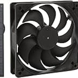 Solar Fan, Solar Greenhouse 12V 3W Outdoor Panel Fan Kit with Panel, and Small for Numerous Applications Such As Caravans, Campers, Toilets, and Pet-image-59
