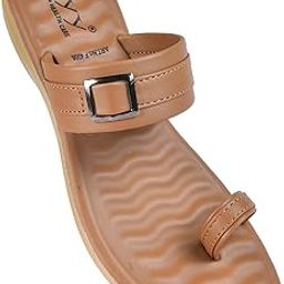 Women's Synthetic Leather Soft Padded Sandals | Lightweight Chappal | Orthopedic Footwear | Dailywear Slippers | Casual Sandals for Ladies-image-37