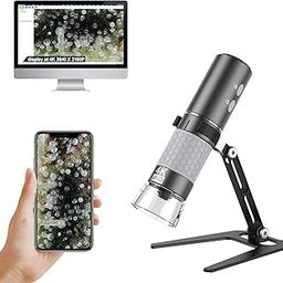 Ninyoon 4K WiFi Microscope Upgraded Stand for iPhone/Android PC, 50-1000X USB Digital Microscope Wireless HD Endoscope Camera for All Cellphones iPad Android Tablet Windows Mac Chrome Linux Computer-11