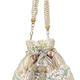Nahhar Fashion Giftag Potli bags hand crafted attractive stylish cluthces beautiful contemporary design Women to suit all occasions-24