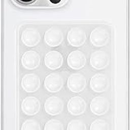 WESKINI Silicone Suction Phone Case Mount, Silicon Adhesive Phone Accessory for Smartphones Hands-Free, Strong Grip Holder for Selfies and Videos Strong Grip Holder (Transparent)-15