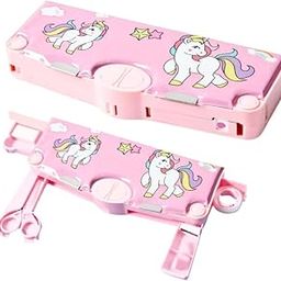 Banana Kutties Unicorn Pencil Case – Magnetic Pencil Box - Multifunctional, Large Capacity, 3D Pop-Out with Buttons - Perfect Return Gift for Boys & Girls(Pink)-13