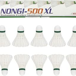 NONGI Badminton Feather Shuttle Cork Bounded Evenly by Nylon Thread (Speed 76, Medium) || Variations Available-image-97