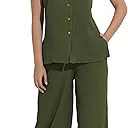 fashfun clothing Fashfun Women's Texture Long Waist-Coat Co-ord Set-picture-26