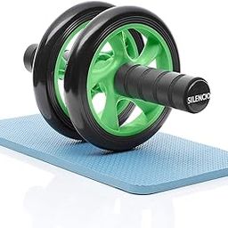 SILENCIO AB Exercise Roller Wheel, Abs Workout Equipment for Abdominal & Core Strength Training, Exercise Wheels for Home Gym Fitness, Ab Machine, AB Fitness Equipment with Knee Pad Accessories-image-118