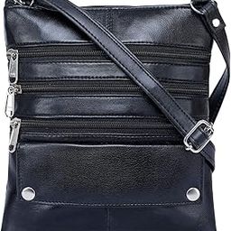 Luxury Gloss Leather Small Sling Bag for Unisex | Chest Slinger bag | Crossbody Bag | Side Bag Men | Mini Leather Slings | Corporate Gift Item | Passport Sling For Men And Women (17004)-13