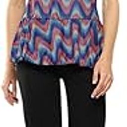 Womens Sports Wear Pink-Black Colour Abstract Print Nylon Swim Suit-(XS-4XL)-(SW-W-SHM-C-1118-BLUE-PINK-36)-image-54